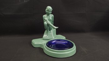 Nuart Pin-Up Girl Art Deco Ashtray