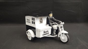 See's Candies Delivery Bike Toy