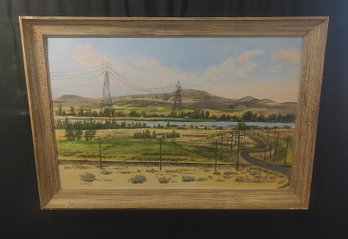 G. Sutphin Signed Rural Scenery Painting