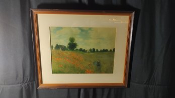 Monet's Poppyfields Art Print