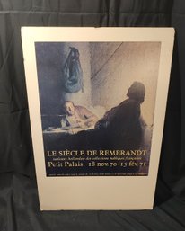 Reproduction Vintage Rembrandt Exhibition Poster