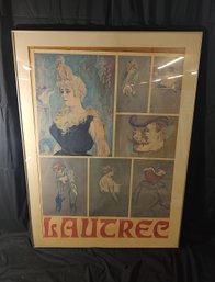Vintage Japanese Lautrec Exhibition Poster
