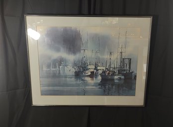Harry Heine The Sea Fury Watercolor Print