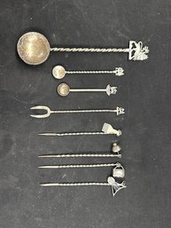 Vintage Appetizer Pick And Spoons