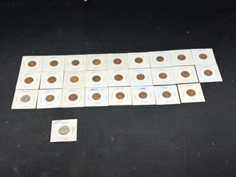 Well Preserved Pennies From 1940-1959
