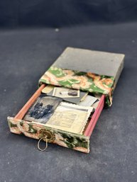 Vintage Photo Box With Tintype Photographs