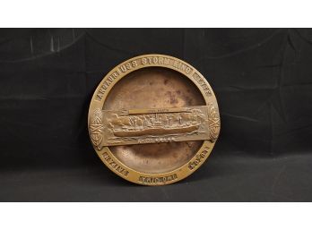 U.S.S. Storm King Brass Plaque/Ashtray