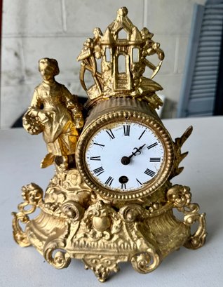 Napoleon III Clock, 19th Century, Second Empire Style, 11' Ht. Time Only
