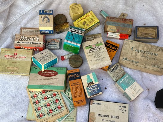 Collection Of Vintage Drug Store Items  (8)