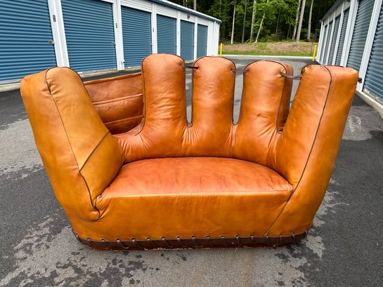 Giant Vintage Baseball Glove Couch / Settee