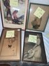 T-12 Lot Of 4 Prints Incl With Young Girls, Various Themes