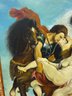 Large Oil/Canvas, 'The Rape Of The Daughters Leucippus', Frame Measures 65'X44'
