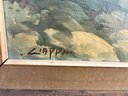 Oil/Canvas, 'Large Painting Of Seascape', Sgd. Ciappa, Frame Size 27'x51'