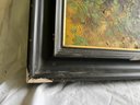 Oil/Canvas, 'Colorful Landscape', Sgd. Ferrera?, Framed In Black Gesso Frame, 26'x30'