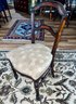 Nicely Reupholstered Victorian Ladies Side Chair For A Desk For Dressing Table