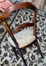 Nicely Reupholstered Victorian Ladies Side Chair For A Desk For Dressing Table