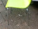Lot Of 9 Moderne Scoop Seat Chairs With Chrome Legs
