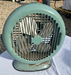 Vintage Green Frosti-aire Fan , 11' Diameter Cage, Working In Orig Finish, Ca 1950s