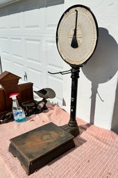 Chatillon 70 Lb Lollipop Scale  With A Great Calculating Dial, 36' Ht