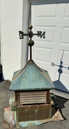Copper Roofed Cupola With Weathervane Directionals