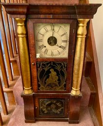 Seth Thomas Empire Style Shelf Triple Decker Clock With