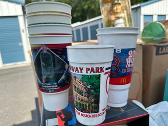 Red Sox Vintage Plastic Cup Set