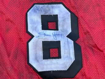 Vintage Steve Young Autographed 49ers Wilson Jersey