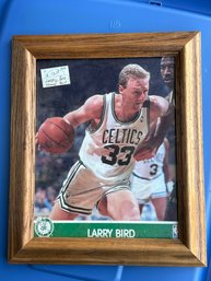 Vintage Larry Bird Framed Picture