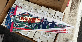 NOS 1999 All Star Game Pennant & Sticker & Pin