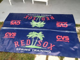 Vintage Red Sox Spring Training Vinyl Partition Banner