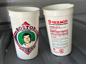 Carl Yastrzemski Red Sox Vintage Plastic Cup Set