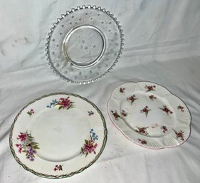 Lot Of 3 Bread Plates , 2 Of Which Are Shelly Porcelain China