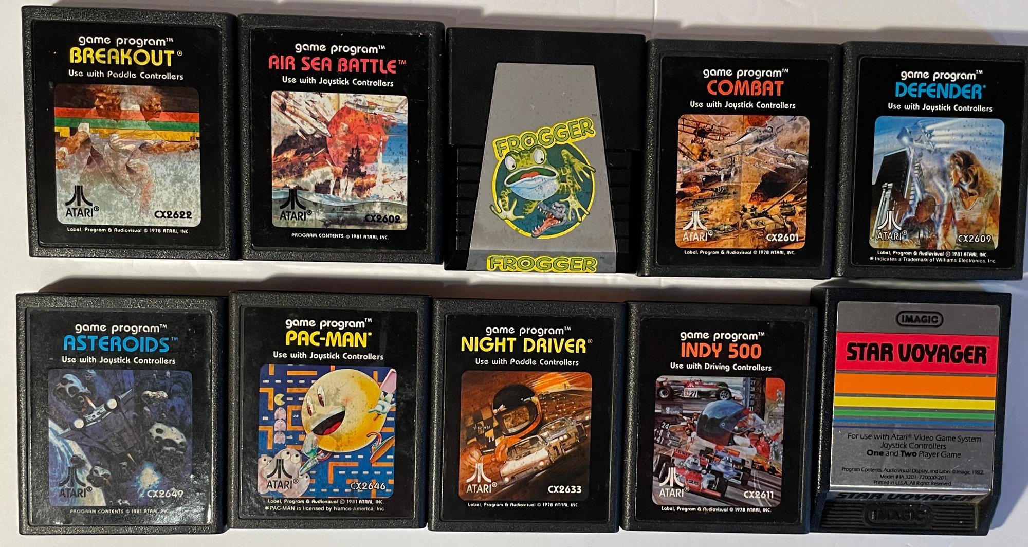 10 Video Game Cartridges For Atari - See Pics For Titles #2696 ...
