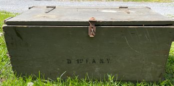 Rock Island Arsenal Military Chest - D 1st F.A.N.Y. - World War