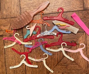 Vintage Lot BARBIE Accessories - Hangers / Brushes / Sunglasses