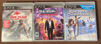 Lot Of 3 Playstation PS3 Video Games