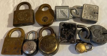 Lot Of Collector's Padlocks  - No Keys