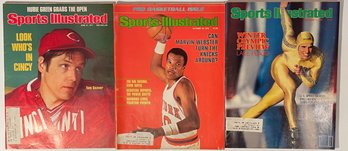 3 Vintage Sports Illustrated Magazines - Seaver (1977), Knicks (1978), Heiden Olympics (1980)