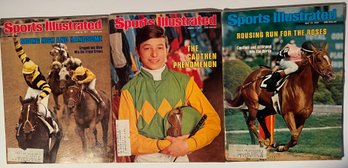 3 Horse Racing Sports Illustrated Magazines - 1970s - Affirmed, Seattle Slew, Cauthen