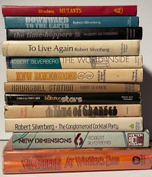 12 Robert Silverberg Authored And Edited Sci Fi Fantasy Books - See Pics For Titles