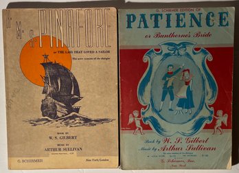 2 Gilbert & Sullivan Songbooks - H.M.S. Pinafore, And Patience (Bunthorne's Bride)