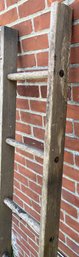 7 Foot Antique Wooden Ladder #1 - Great Sturdy Condition