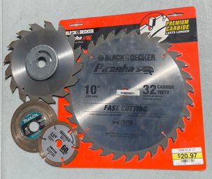 Saw Blade Lot Of 4 Various New And Used
