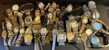 Large Lot Of 33 Ladies Watches