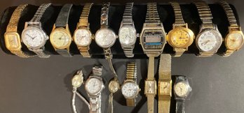 Lot Of 17 TIMEX Vintage Ladies Watches - See Pictures For Models