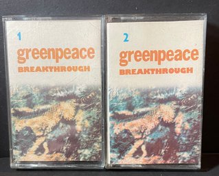 Greenpeace Breakthrough 1 & 2 1989 USSR Melodiya 2 X Cassettes - RARE