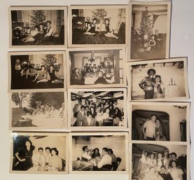 Vintage Mid Century & Earlier Candid Pictures Of People Celebrating Christmas, Holidays & Special Occasions