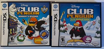 2 Nintendo DS Games - Club Penguin Elite Penguin Force & Club Penguin Herbert's Revenge