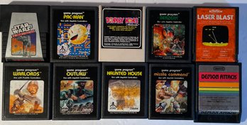 Another 10 Video Game Cartridges For Atari - See Pics For Titles