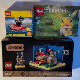 3 LEGO New Old Stock Sets - Unopened - See Pics For Product Details